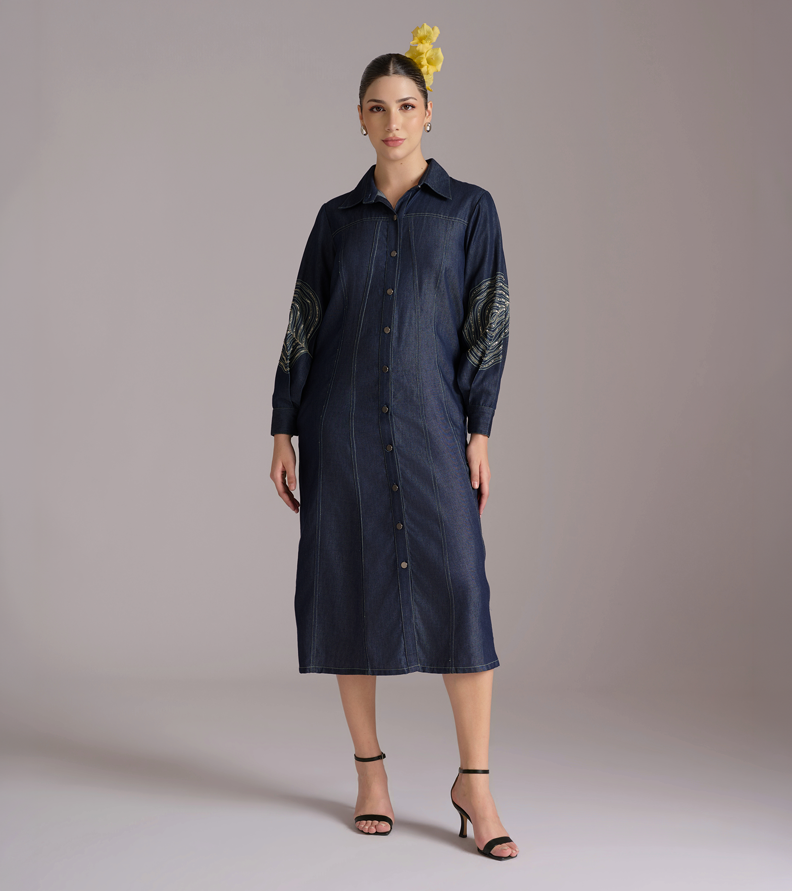 Sakshi Leaf Long Dress